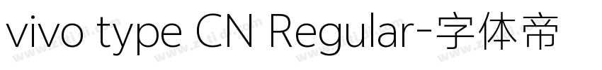 vivo type CN Regular字体转换